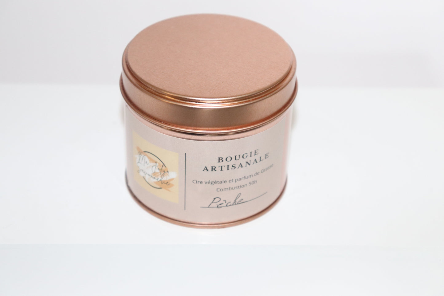 Bougie d'Ambiance "Pêche " Ma Joly Savonnerie