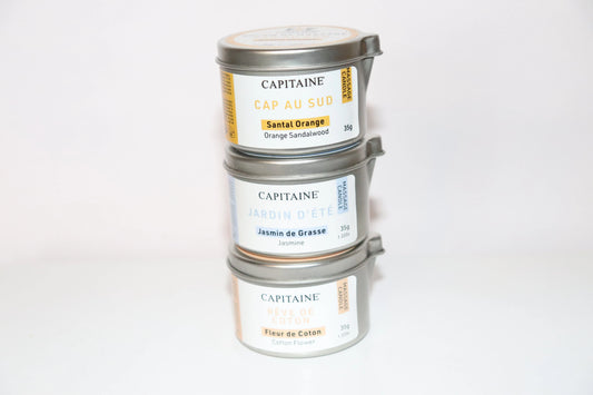 Trio de Bougies de Massage Capitaine Cosmétique